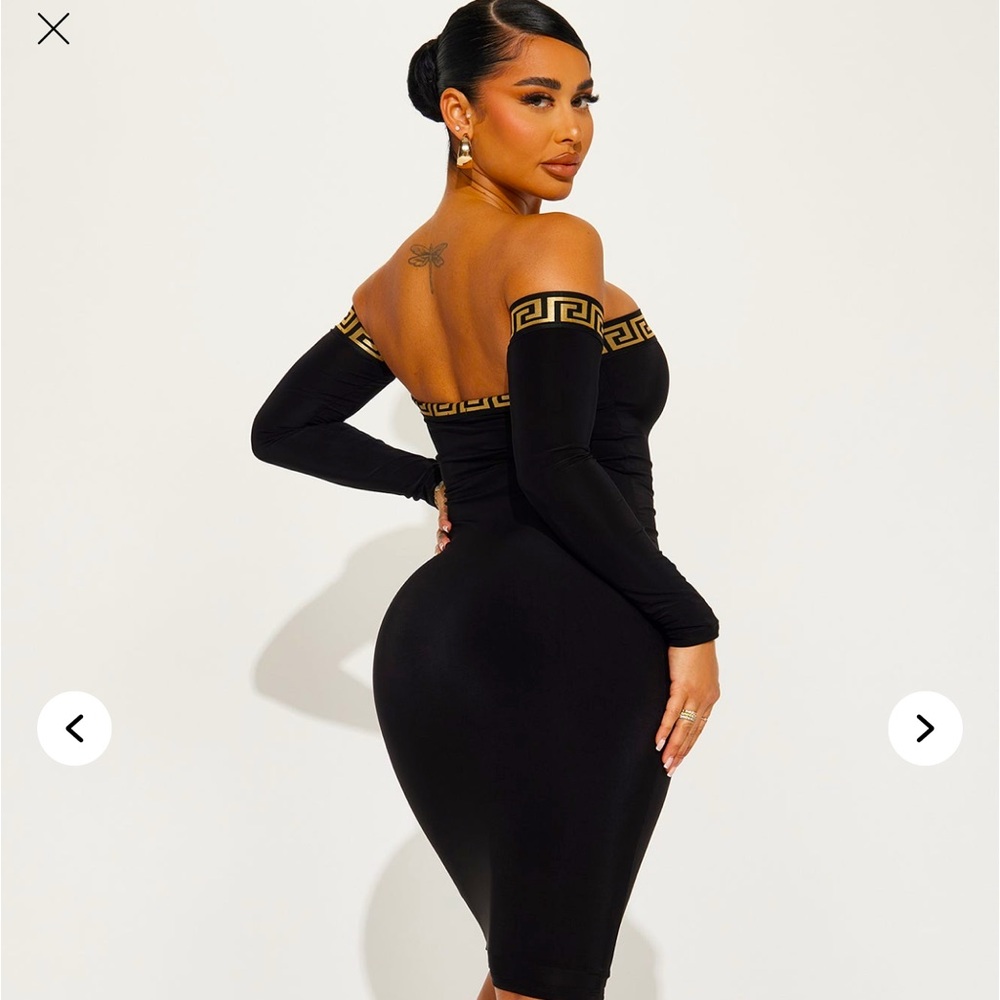 Fashion Nova Black Sleeveless Bodycon Dress